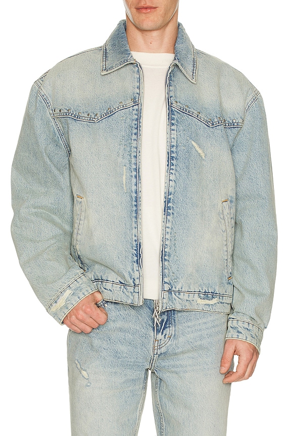 view 2 of 5 x Guns N' Roses Denim Jacket in Light Vintage Blue