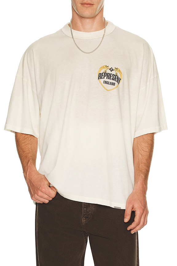 view 2 of 4 Angel Border Tee in Washed Ecru