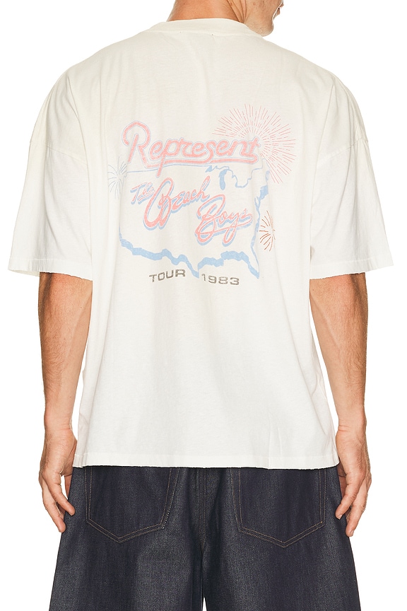 view 2 of 5 T-SHIRT BEACH BOYS in Washed Ecru