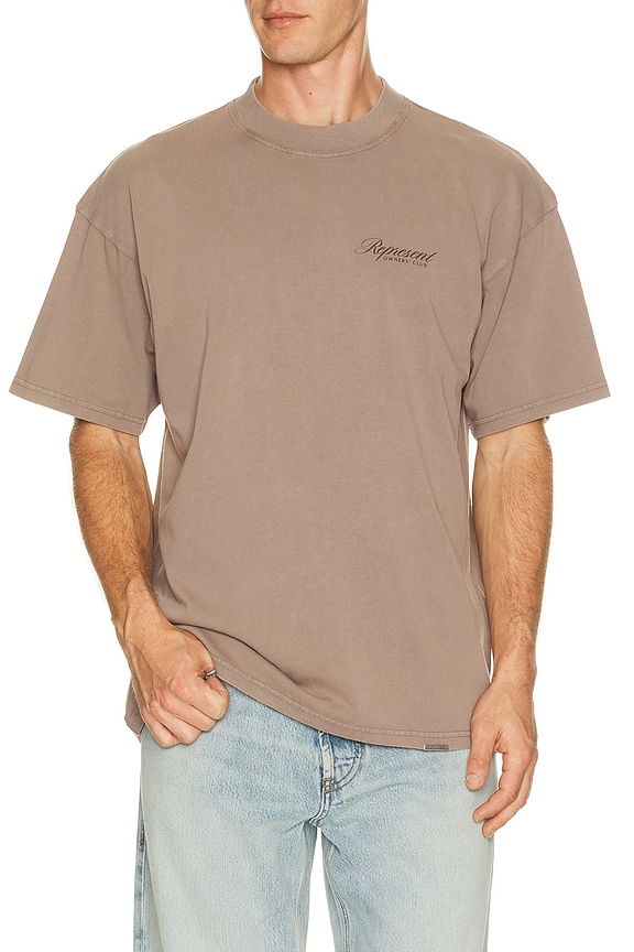 view 2 of 4 Owners Club Script Tee Shirt in Truffle