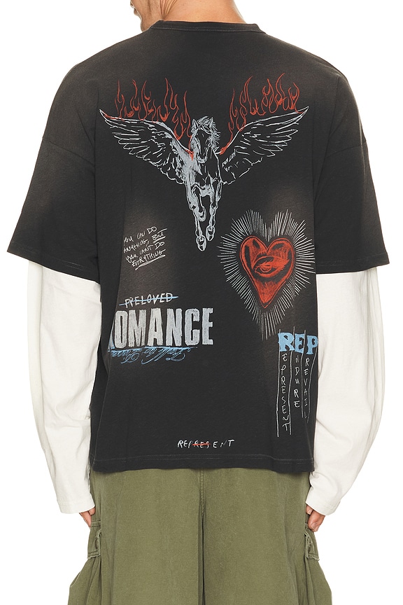 view 2 of 4 T-SHIRT HEAVIER THAN THE HEAVENS in Washed Black