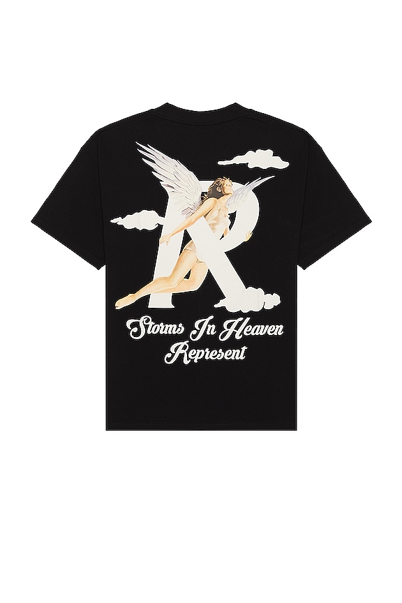 Represent Storms In Heaven T Shirt In Jet Black Revolve