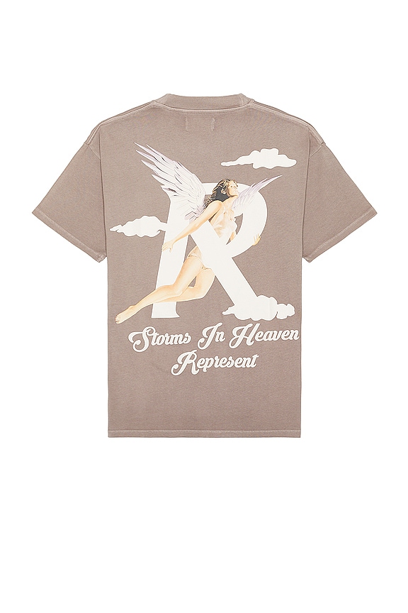 Represent Storms In Heaven T Shirt In Mushroom Revolve