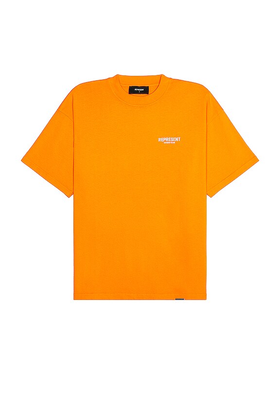 view 2 of 4 Represent Owners Club T-shirt in Neon Orange