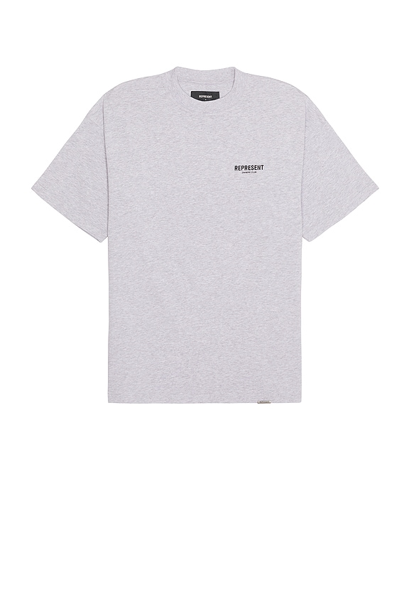 view 2 of 4 Represent Owners Club T-shirt in Ash Grey & Black