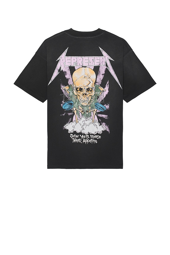 view 2 of 3 x Metallica Justice Tee in Stained Black