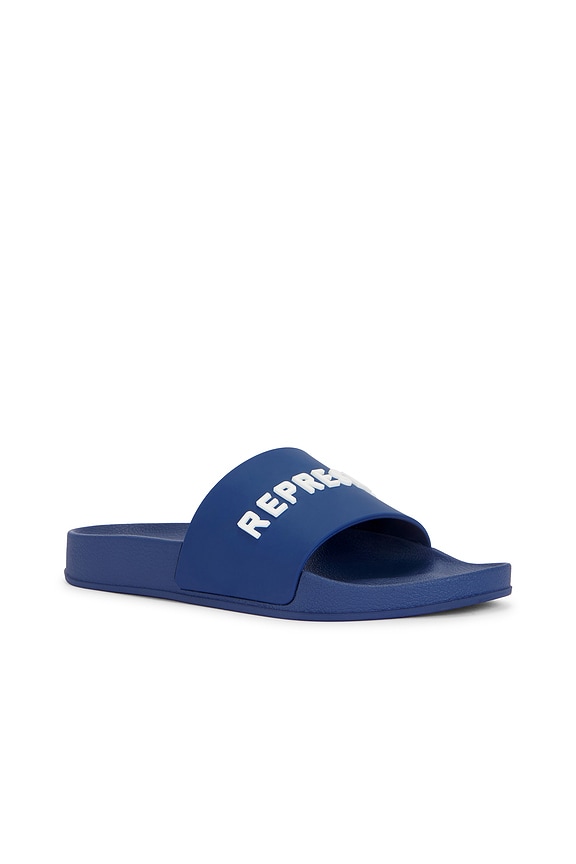 view 2 of 5 Pool Slide in Electric Blue