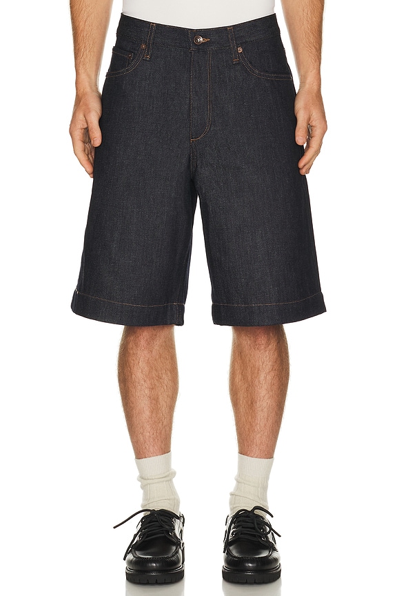 view 1 of 4 Baggy Denim Short in Undone Denim