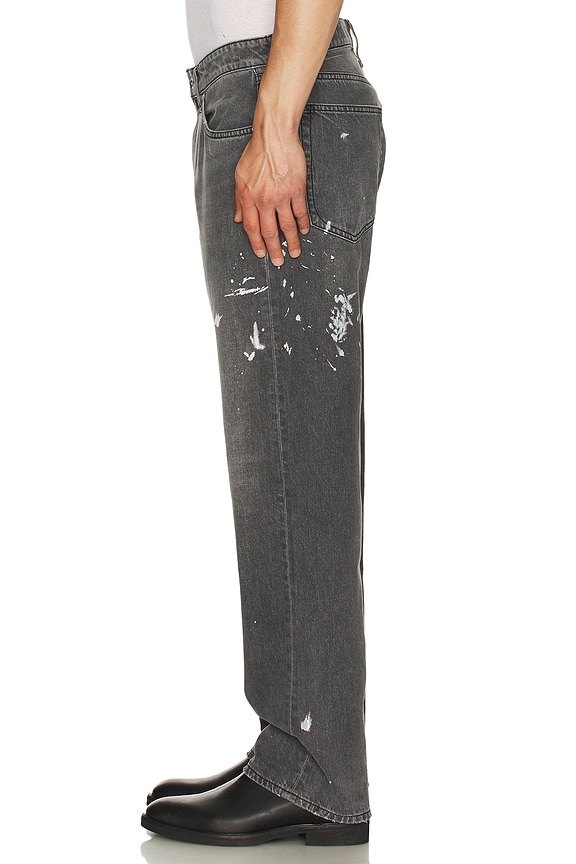 view 2 of 5 Fit 4 Lightweight Rigid Jeans in Painted Charcoal