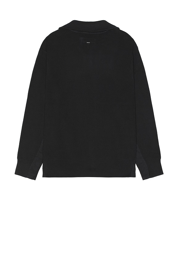 view 2 of 3 Washed Dexter Andrew Zip Sweater in Dark Grey