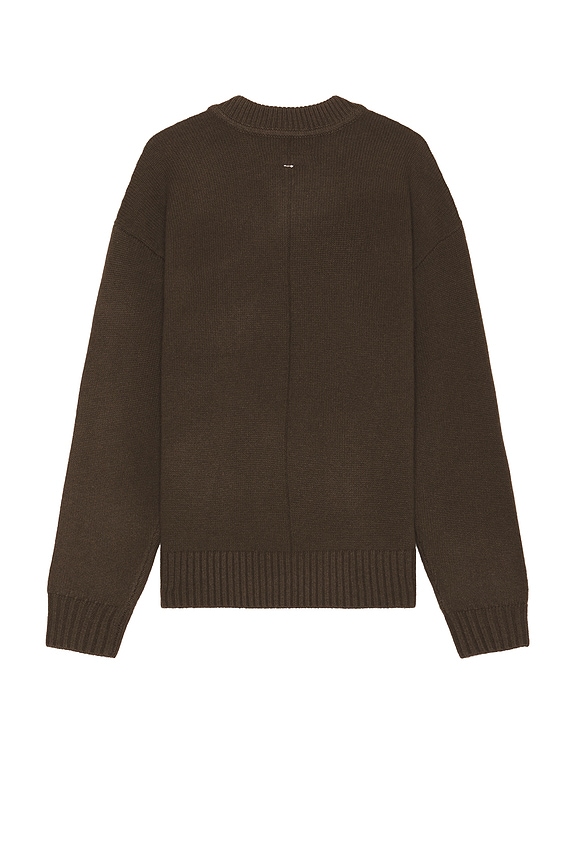 view 2 of 3 Clarkson Mixed Media Quarter Zip Sweater in Slate Brown