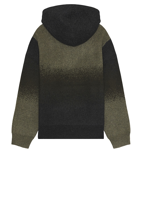 view 2 of 3 Downing Cashmere Blend Hoodie in Green Multi