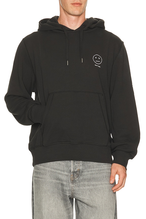 view 1 of 5 Sour Face Embroidered Hoodie in Black