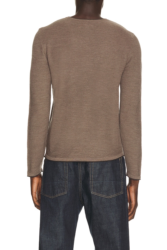 view 2 of 4 Brooks Wool Crew Sweater in Tan
