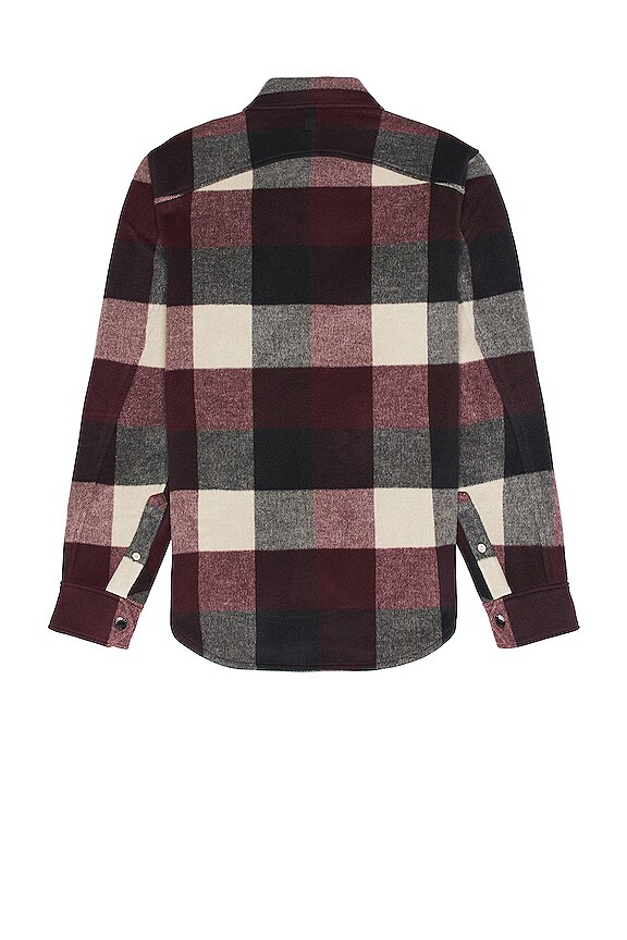 view 2 of 3 КУРТКА НА ПУГОВИЦАХ in Burgundy