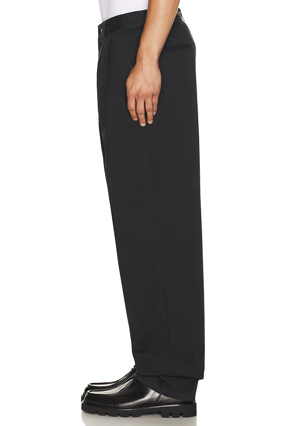 view 2 of 5 Baggy Pleated Chino Pants in Black