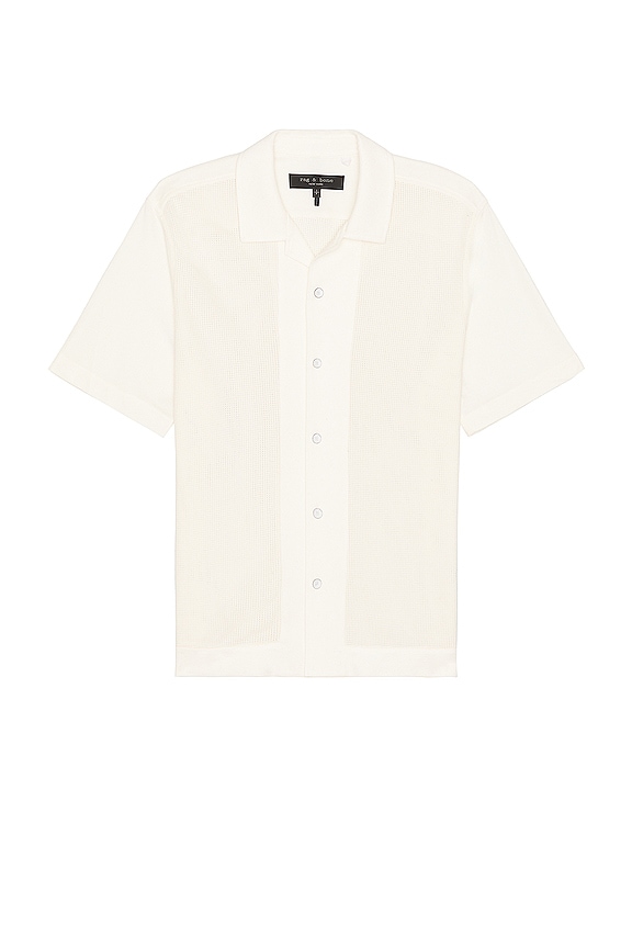 Rag & Bone Avery Mesh Shirt in Ivory | REVOLVE