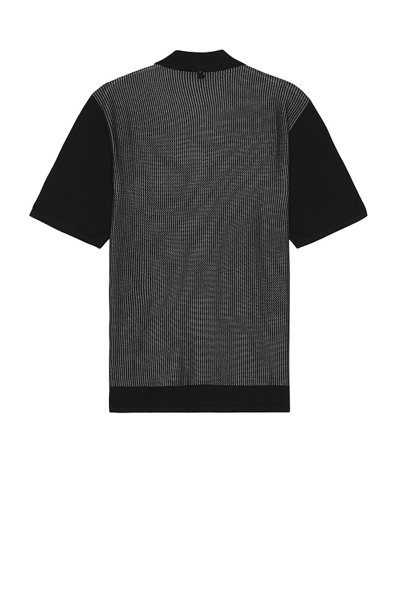 view 2 of 4 Harvey Knit Camp Shirt in Black & White