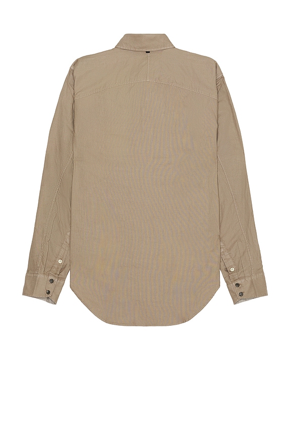 view 2 of 3 Fit 2 Engineered Oxford Shirt in Taupe