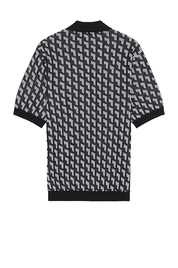 view 2 of 4 Vaughn Viscose Polo in Navy Multi