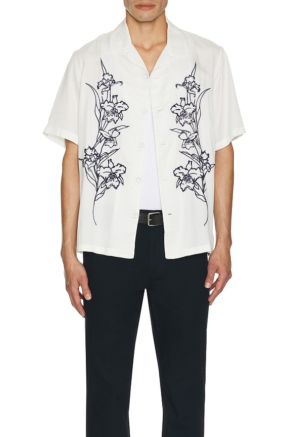 view 4 of 4 Avery Resort Shirt in Aged White