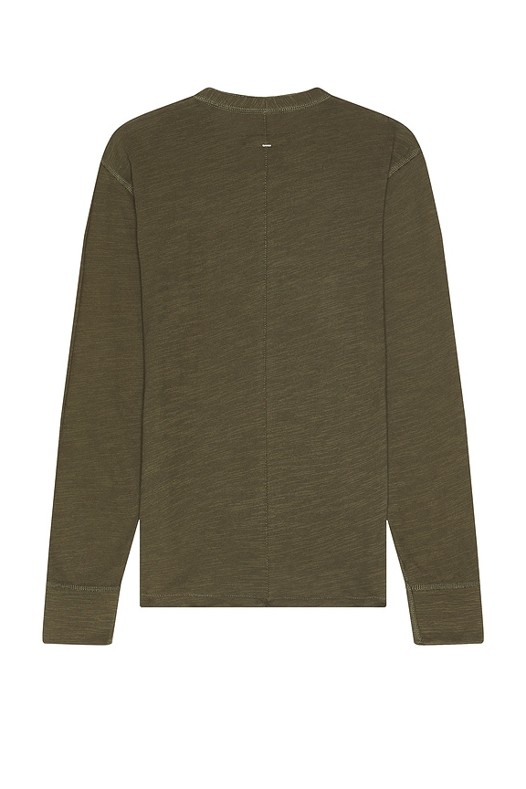 view 2 of 3 Classic Flame Henley in Forest Green