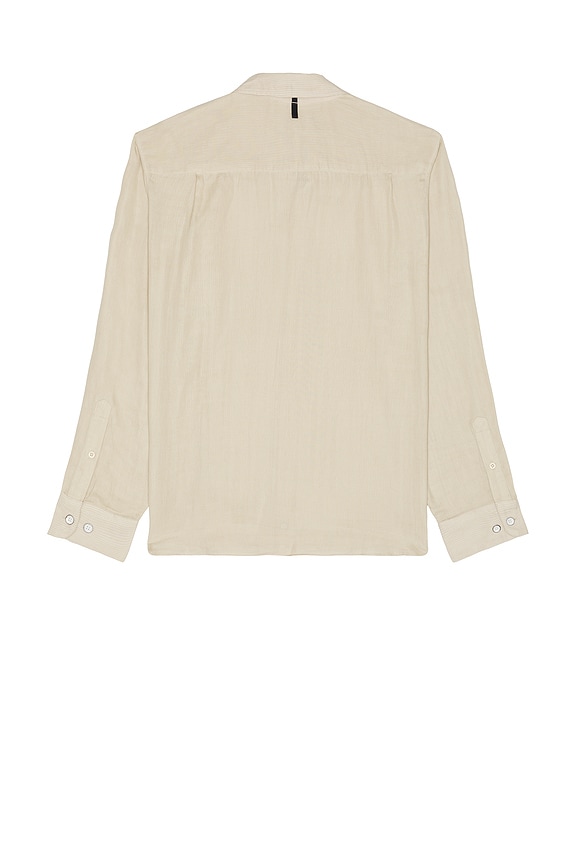 view 2 of 4 Finch Gauze Stripe Shirt in Silver