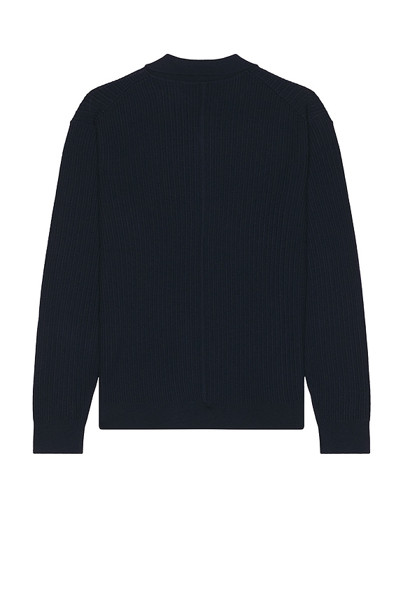 view 2 of 2 POLO MANCHES LONGUES CRAWFORD in Navy