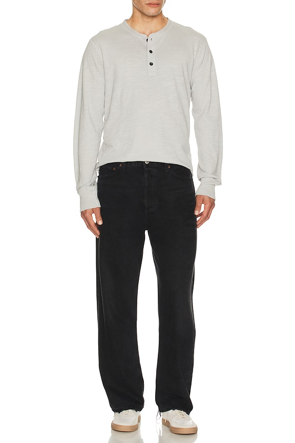 view 2 of 4 Classic Flame Henley in Heather Grey