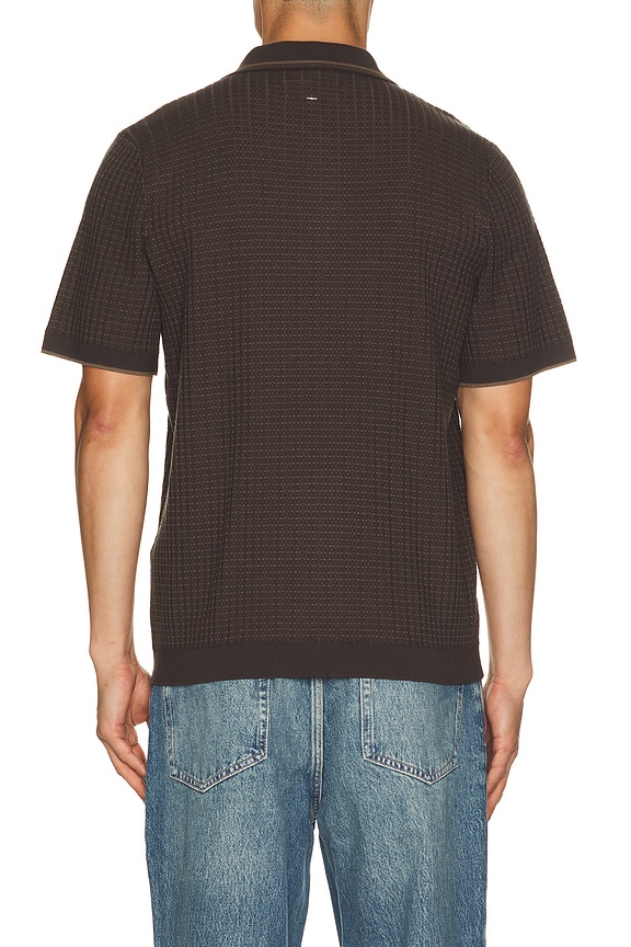 view 2 of 4 Harvey Rib Polo Shirt in Stonewall