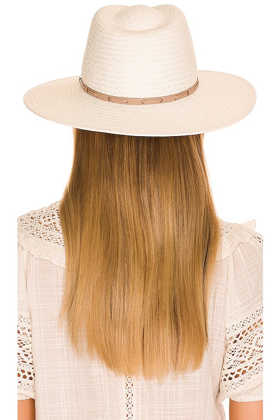 view 2 of 3 Lexie Packable Wide Brim Fedora in Ivory