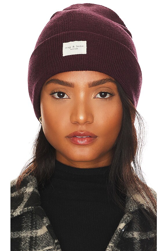 view 1 of 3 Addison Beanie in Burgundy