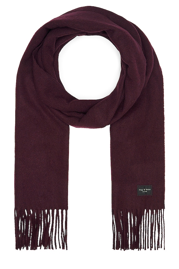 view 2 of 3 ÉCHARPE ADDISON in Deep Burgundy