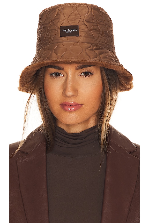 view 2 of 5 Addison Reversible Bucket Hat in Teddy