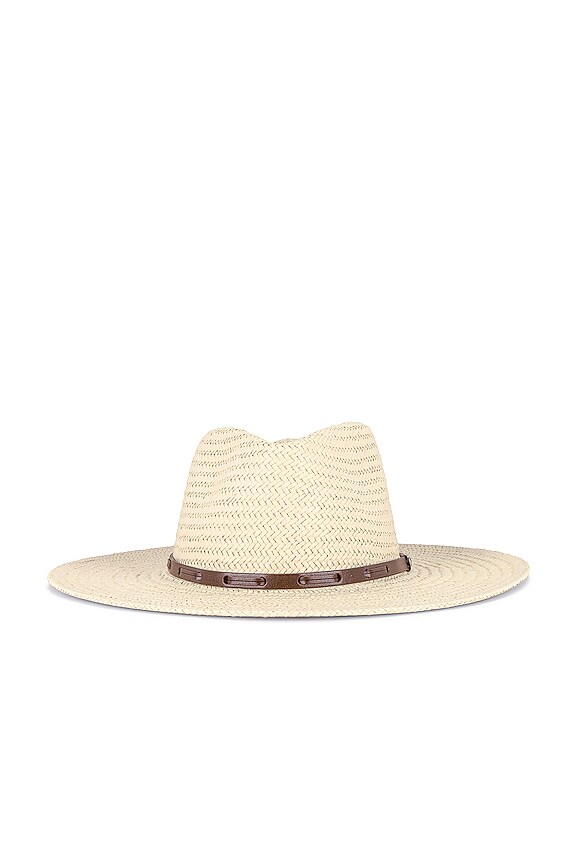 view 2 of 4 Lexie Packable Wide Brim Fedora in Natural