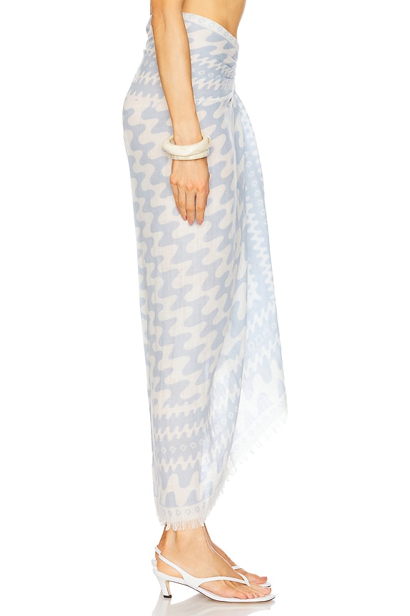 view 2 of 8 Astra Swiggly Scarf in Pale Blue in Paleblu