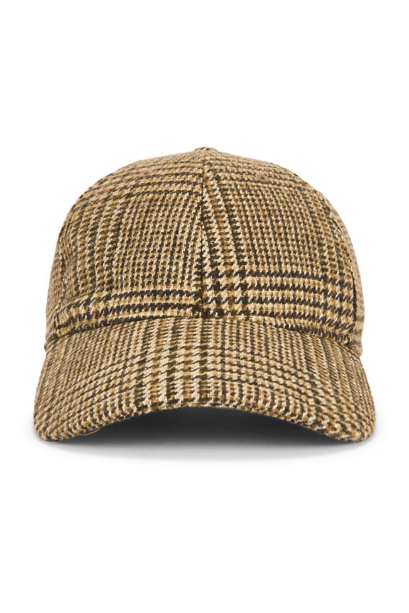view 2 of 3 CASQUETTE DE BASEBALL HARLOW in Camel Heritage Plaid