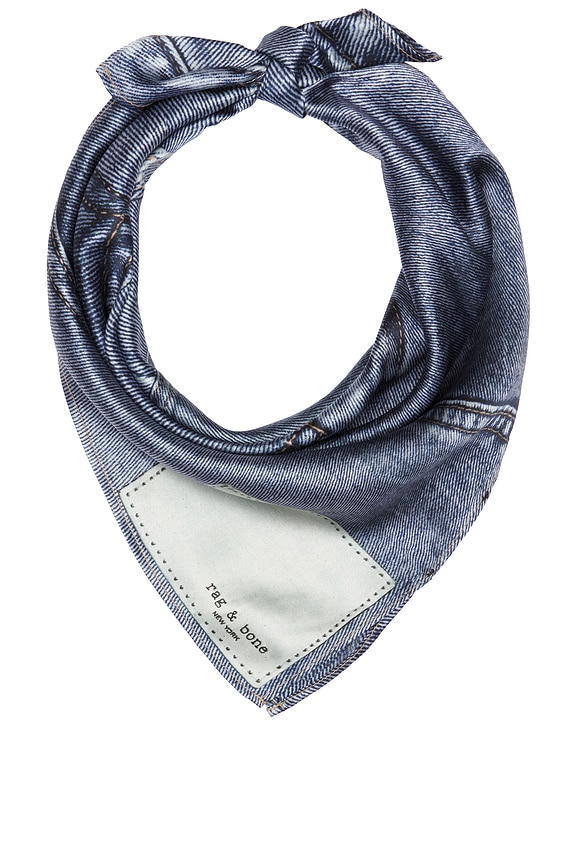 view 2 of 3 Miramar Scarf in Light Wash Denim