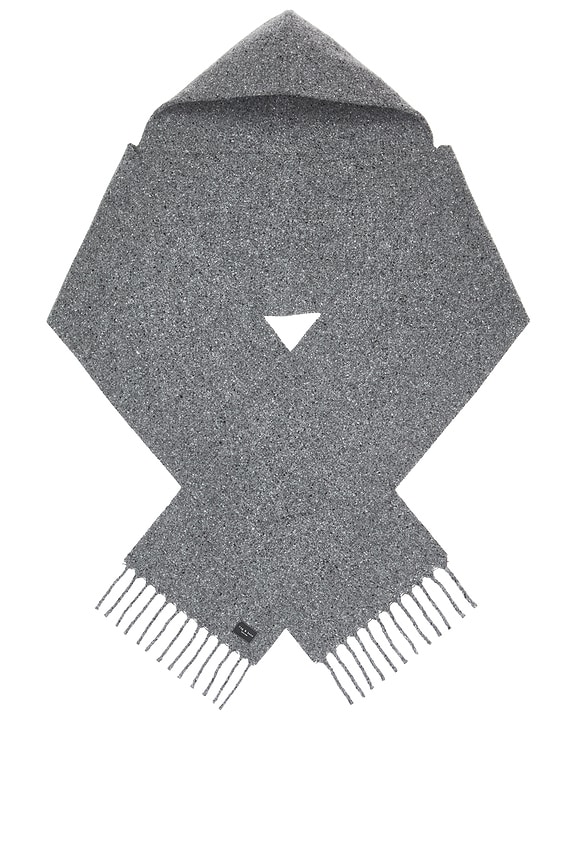 view 2 of 3 Amy Hooded Scarf in Charcoal