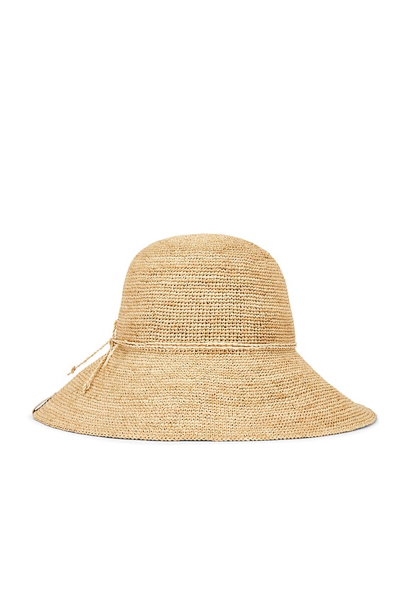 view 1 of 3 Crochet Bucket Hat in Natural