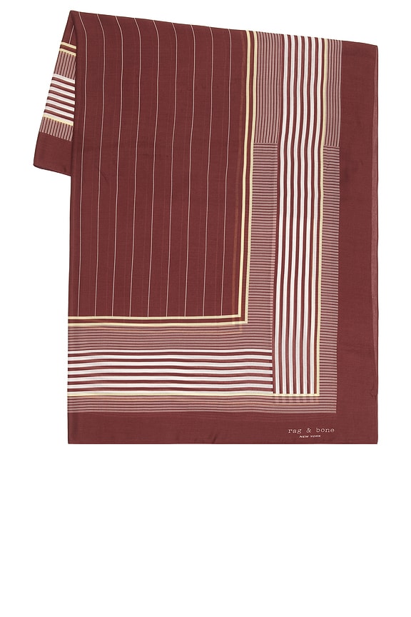 view 1 of 2 Pin Stripe Scarf in Dark Plum