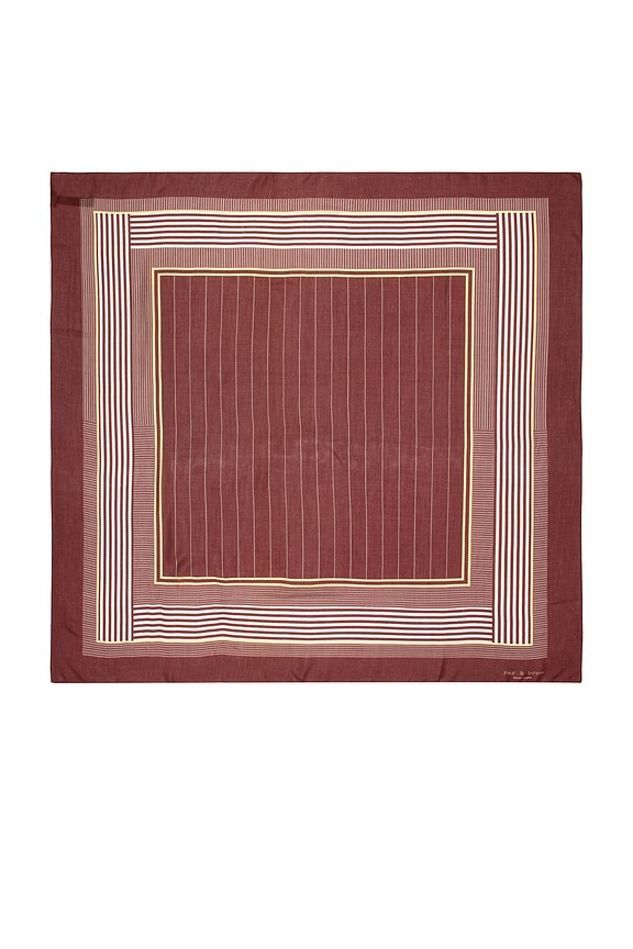 view 2 of 2 Pin Stripe Scarf in Dark Plum