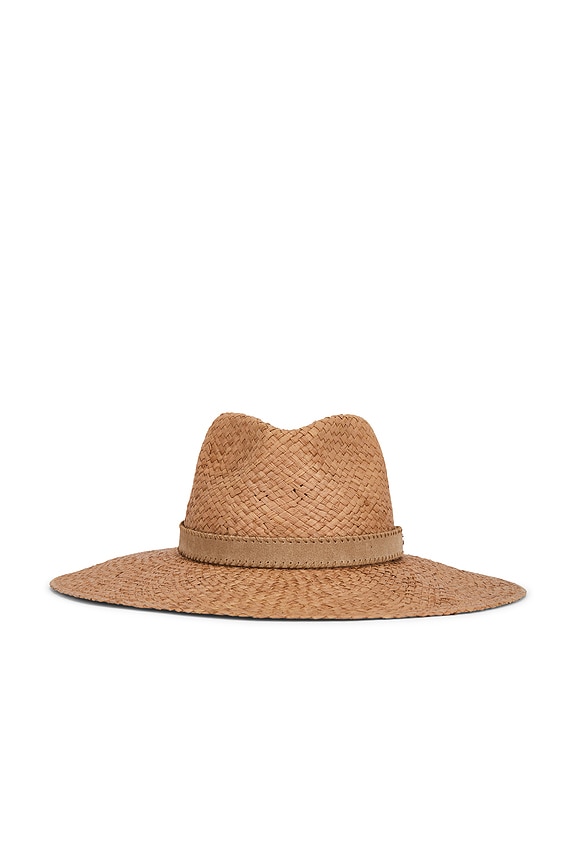 view 1 of 3 Western Straw Fedora Hat in Caramel