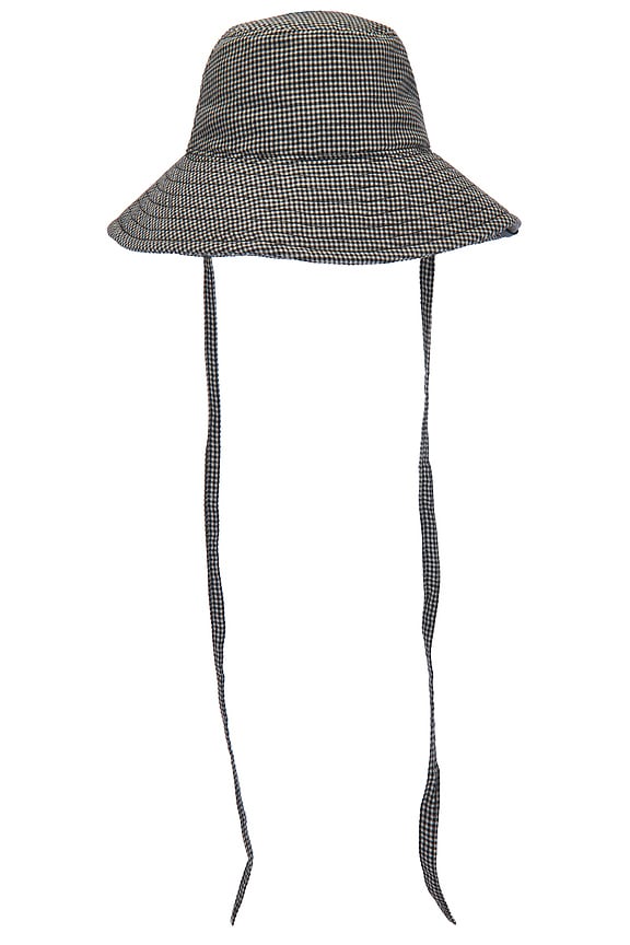 view 1 of 3 Harper Sun Hat in Black Gingham