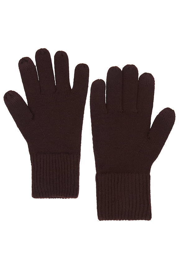 view 2 of 2 Blake Wool Blend Gloves in Brown