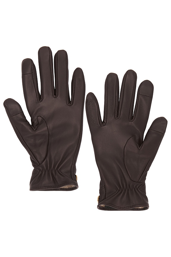 view 2 of 2 Joni Leather Gloves in Dark Espresso