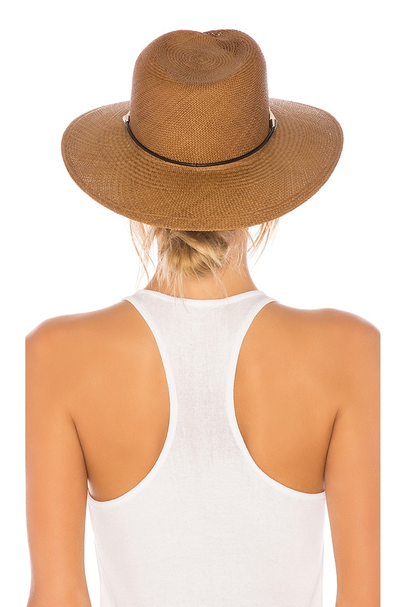 view 2 of 3 Zoe Straw Fedora in Brown