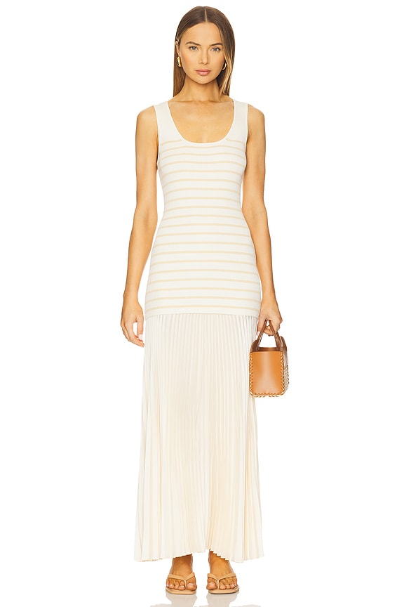 view 1 of 4 Millie Stripe Tank Dress in Ivory Multi