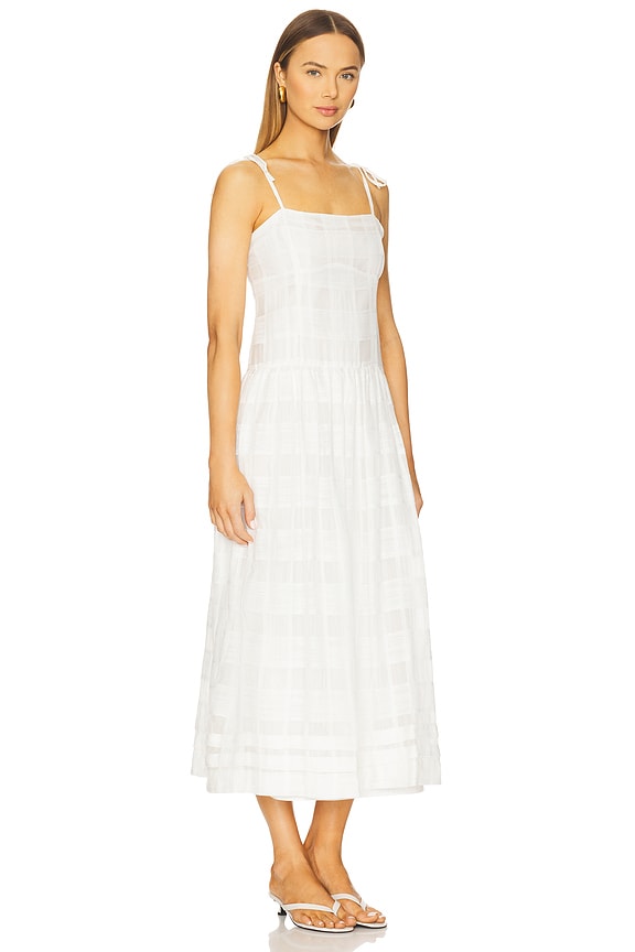 view 2 of 3 Presley Plaid Dress in White