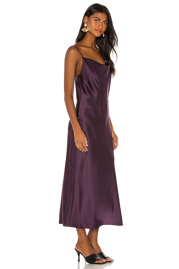 view 2 of 3 Pauline Slip Dress in Deep Plum